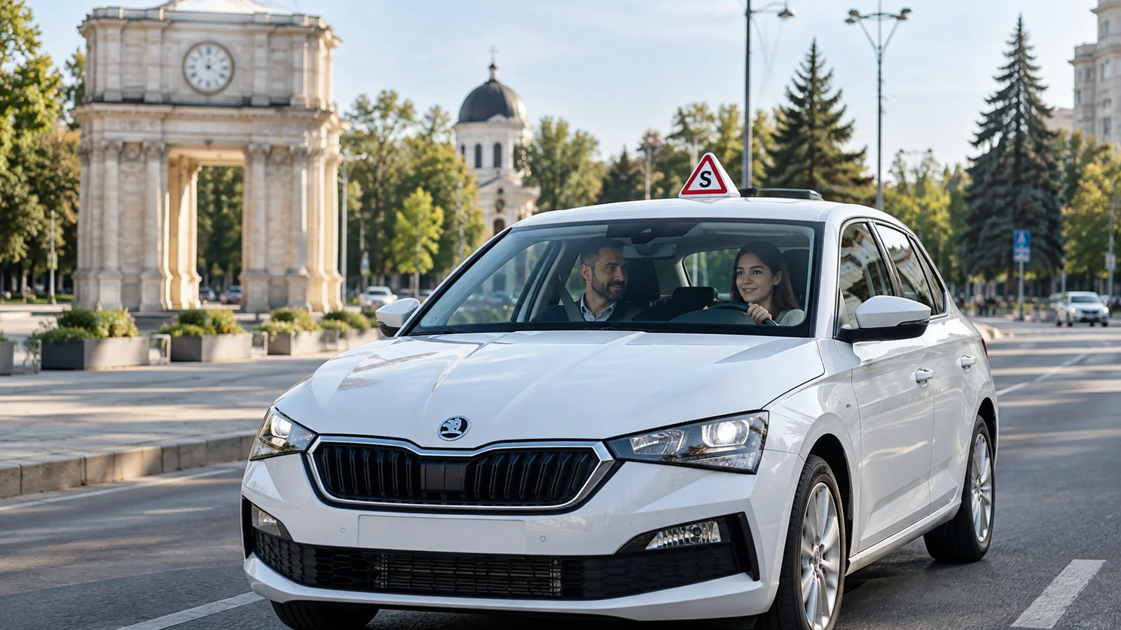 Automobil de instruire — imagine demonstrativă